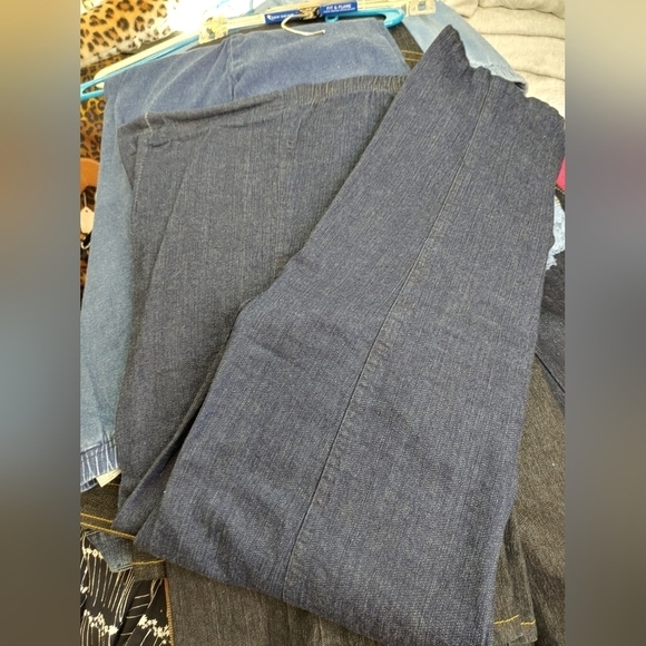 WOMAN DENIM JEANS STRETCH PANTS PLUS SIZE 16-18 - Picture 3 of 5